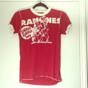 Red Ramones Gabba Gabba Hey Jersey Tee by Chaser